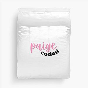 Paige DeSorbo Coded Squad Duvet Cover