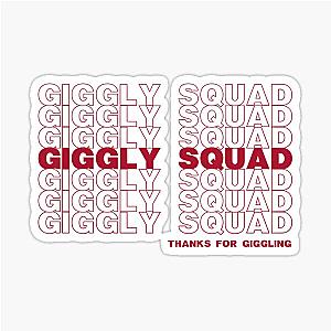 Giggly Squad Merch Stickers