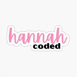 Hannah Berner Coded Giggly Squad Sticker