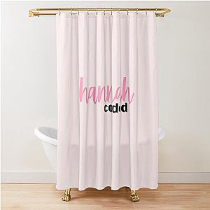 Hannah Berner Coded Giggly Shower Curtain