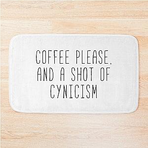 Coffee And Cynicism Gilmore Quote Bath Mat