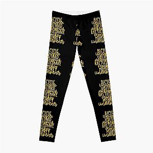 Monkey Monkey Underpants Fan Quote Yellow Leggings