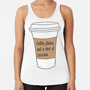 Gilmore Girl Coffee Cynicism Quote Racerback Tank Top