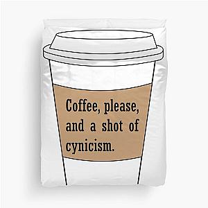 Gilmore Girl Coffee Cynicism Quote Duvet Cover