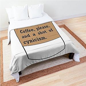 Gilmore Girl Coffee Cynicism Quote Comforter