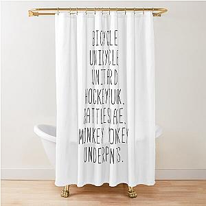 Monkey Monkey Underpants Fan Quote Shower Curtain