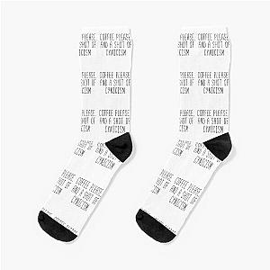Coffee And Cynicism Gilmore Quote Socks