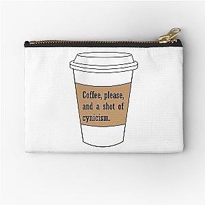 Gilmore Girl Coffee Cynicism Quote Zipper Pouch