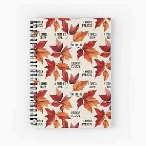 Autumn Leaves and Quotes II - Pattern - Gilmore Spiral Notebook