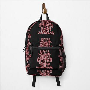 Monkey Monkey Underpants Pink Fan Quote Black Backpack