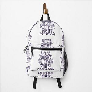 Monkey Monkey Underpants Purple Fan Quote Backpack