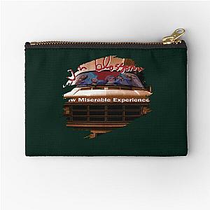 Man Round Neck Short Sleeve  Gin Blossoms New Miserable Experience Logo Cotton Tee Zipper Pouch