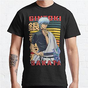 Gintoki Sakata Gintama Gin Tama Anime Manga Retro Design Classic T-Shirt RB2806