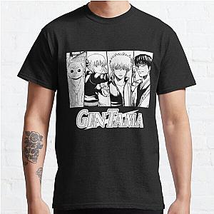 Black And White Gintama Manga Main Characaters Classic T-Shirt RB2806