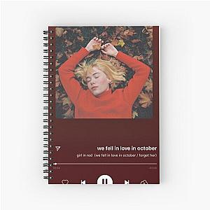 Girl in red  Spiral Notebook