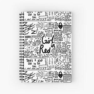 girl in red  Spiral Notebook