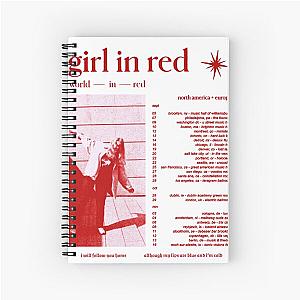 girl in red world in red tour Spiral Notebook