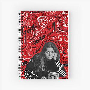 Cool Girl in red - Songs Spiral Notebook