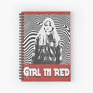 Girl in red - Retro Spiral Notebook