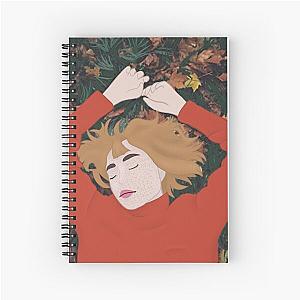 we fell in love in october - girl in red Album Cover Spiral Notebook