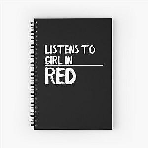 LISTENS TO GIRL IN RED - DISCREET PRIDE Spiral Notebook