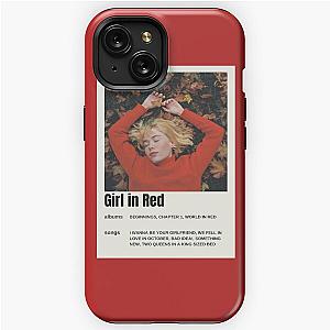 Girl in red vintage music poster art iPhone Tough Case