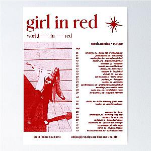 girl in red world in red tour Poster