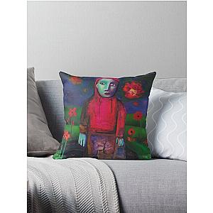 Girl in red fanart Throw Pillow