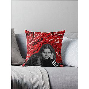 Girl in red - Songs Throw Pillow