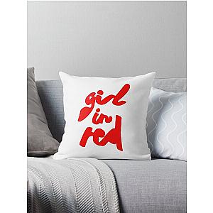 Girl In Red Merch Girl In Red Logo Throw Pillow