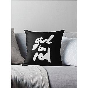 Girl In Red Merch Girl In Red Logo Throw Pillow