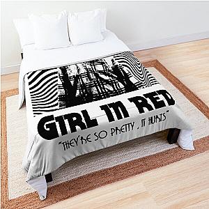 Girl in red - Retro Comforter