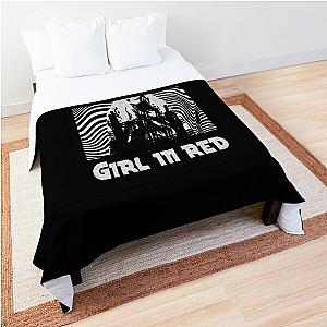 Girl in Red Art Comforter