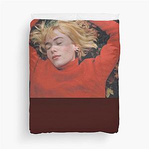 Girl in red  Duvet Cover