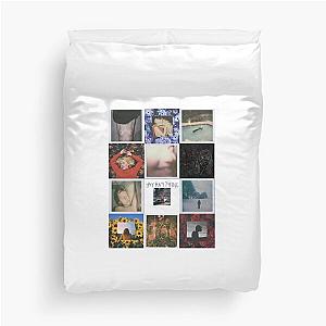 girl in red covers Duvet Cover