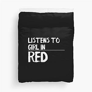 LISTENS TO GIRL IN RED - DISCREET PRIDE Duvet Cover