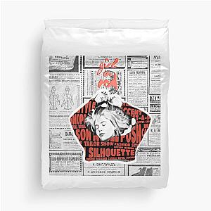 girl in red poster Duvet Cover