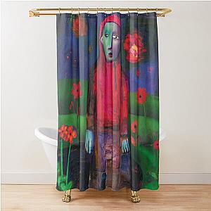 Girl in red fanart Shower Curtain