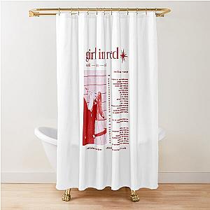 girl in red world in red tour Shower Curtain