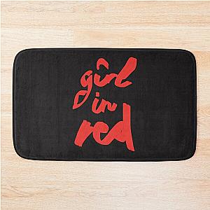 girl in red brush logo Essential T-Shirt Bath Mat