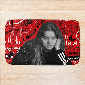 Cool Girl in red - Songs Bath Mat