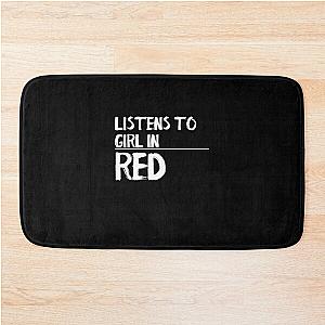 LISTENS TO GIRL IN RED - DISCREET PRIDE Bath Mat