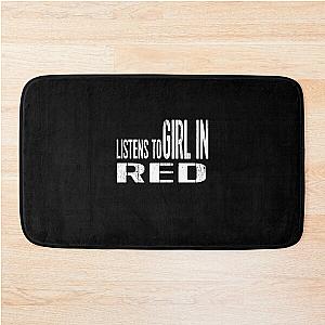 LISTENS TO GIRL IN RED - DISCREET PRIDE Bath Mat