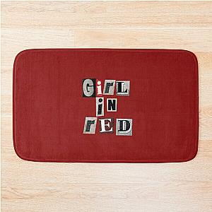 girl in red !  Bath Mat