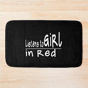 LISTENS TO GIRL IN RED - DISCREET PRIDE Bath Mat