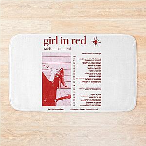 girl in red world in red tour Bath Mat