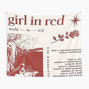 Girl in red tour Tapestry