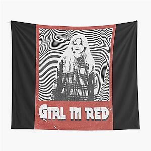 Girl in red - Retro Tapestry