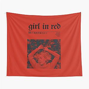 Girl in red poster -minimal  Tapestry