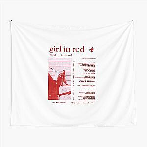 girl in red world in red tour Tapestry